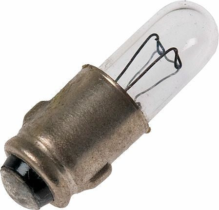 Schiefer T1 3/4 Ba5s 57x16mm 24V 50mA 12W C-2F 1000h Clear 2500K
