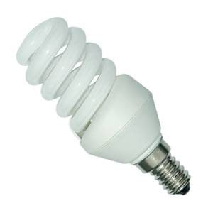 PLSP11SES-82T2BE - 240v 11w E14 Col:82 T2 Electronic Spira Energy Saving Light Bulbs Bell - The Lamp Company