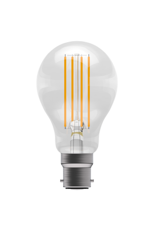 Bell 05018 - 6W LED Filament Clear GLS - BC, 2700K LED Filament GLS - Non Dimmable Bell - The Lamp Company
