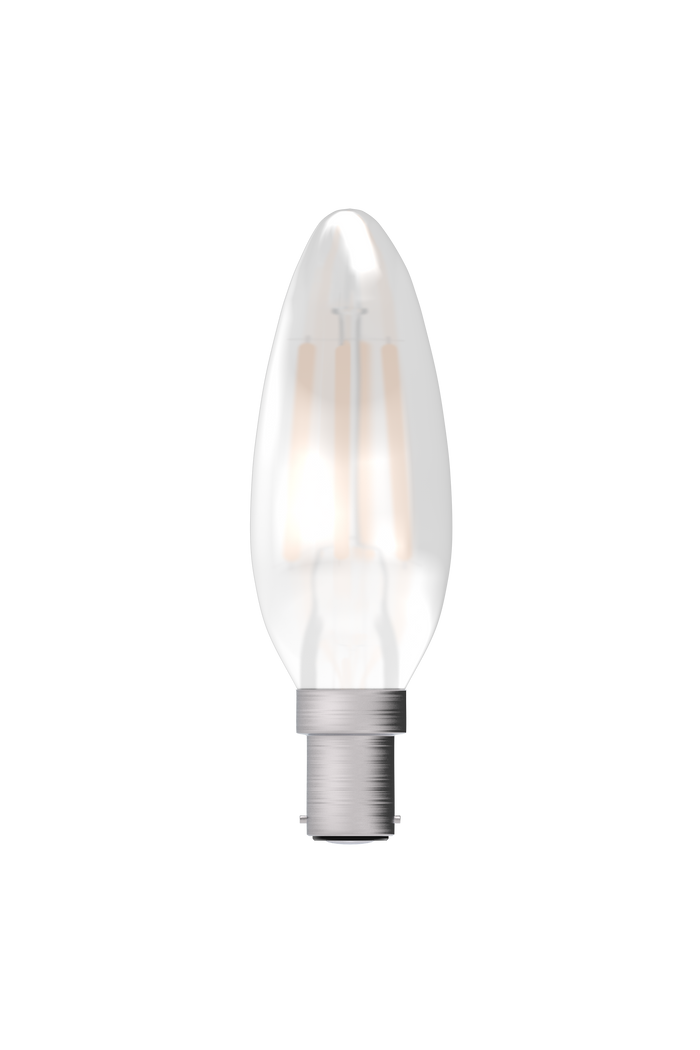 Bell 05313 - 4W LED Filament Satin Candle Dimmable - SBC, 2700K
