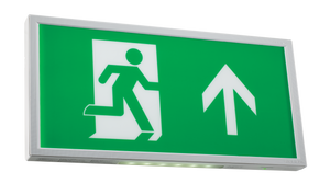 Bell 09000 - 3W Spectrum LED Emergency Slim Exit Sign Including Up Legend Maintained/Non Maintained Spectrum LED Emergency Slim/Standard Exit Signs Bell - The Lamp Company