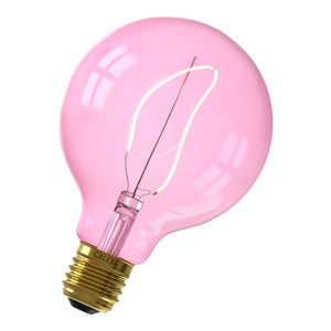 Bailey 142789 - LED Fil Nora G95 E27 240V 4W 2000K Quartz Pink Dimm Bailey Bailey - The Lamp Company