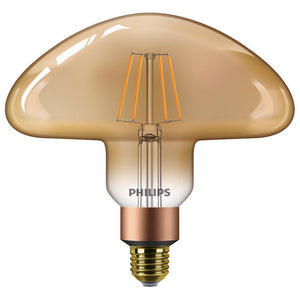 31386600 - Philips - LEDClassic 5.5-40W Mushroom E27 1800K GOLD D LED Filament Squirrel Cage Philips - The Lamp Company