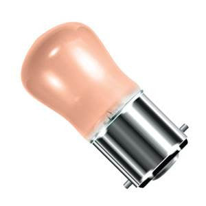 PY15BC-P-CR - 250v 15w Ba22d 29X59mm Pink Coloured Light Bulbs Crompton - The Lamp Company