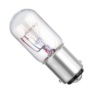 APP15SBC-BE - 240v 15w Ba15d T22X51mm Clear Incandescent Bell - The Lamp Company