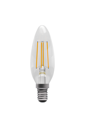 Bell 60117 - 4W LED Filament Clear Candle Dimmable - SBC, 4000K