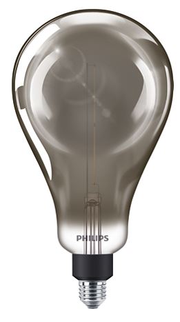 31537200 - Philips - LED giant 6.5-40W E27 A160 1800K Smoky D 162x293mm LED Filament Squirrel Cage Philips - The Lamp Company