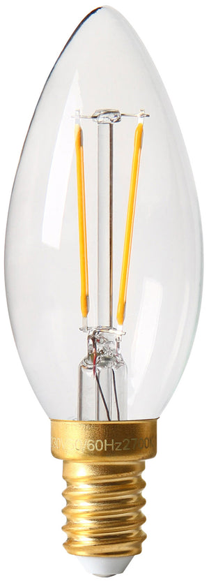 713496 - Candle C35 Filament LED 2W E14 2700K 220Lm Cl. GS LED Filament The Lampco - The Lamp Company