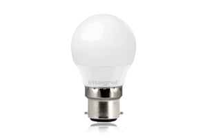 Integral ILGOLFB22DC045 - GOLF BALL BULB B22 470LM 6.3W 2700K DIMMABLE 260 BEAM FROSTED