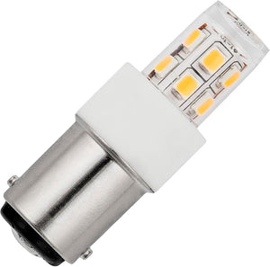 Schiefer L024372427 (LB47.13.30WW) - LED BA15D Tube T17x47mm 10-30V AC/DC 140Lm 2W 827 Clear Non-Dim LED Bulbs Schiefer - The Lamp Company