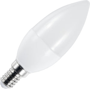 Schiefer LB149140030 - LED E14 Candle C35x100mm 100-240V 400Lm 5W 830 160deg AC Opal Non-Dim LED Bulbs Schiefer - The Lamp Company