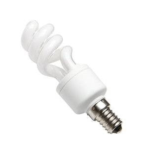 PLSP9SES-838-CA - 240v 9w E14 Col:83 T3 Spiral 8000hrs Energy Saving Light Bulbs Casell - The Lamp Company