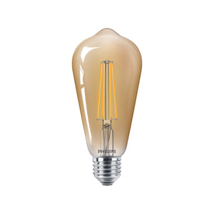 81435200 - CLA LEDBulb D 8-50W ST64 E27 822 GOLD Antique Filament Bulbs Philips - The Lamp Company