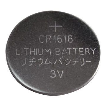 Button & Coin Cell Battery: Size CR1616, Lithium-ion