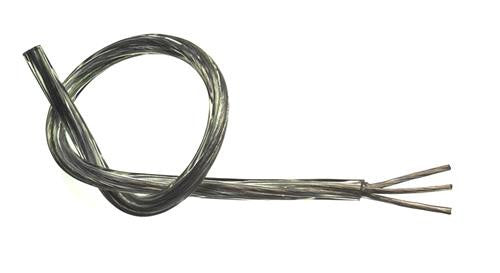 01743 - Transparent 3 core 0.5mm Flex - 1 Metre