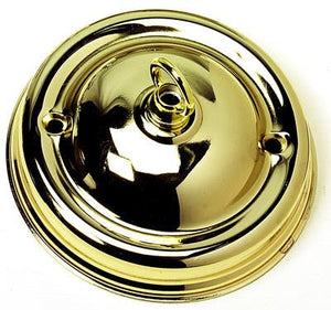 05064 - Ceiling Hook-plate Large Brass 4” Ø - Lampfix - sparks-warehouse