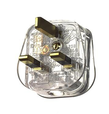 05086 - Plug 13A Transparent – The Lamp Company