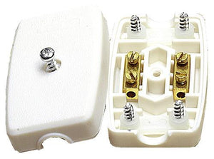 05110 - Flex Connector Solid 2 Core 5A Resilient White - Lampfix - sparks-warehouse