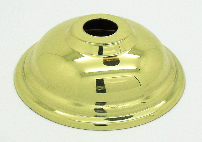 05203 Vase Top Polished Brass Shaped 70mm With 1/2" Hole