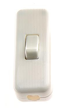 05290 - 3 Core Inline Switch Mini White 2A Snap Together