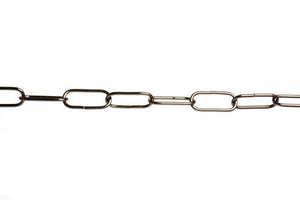 05388 - Ceiling Chain Large Flat Side Black Nickel 40x13mm, Per Mtr - Lampfix - sparks-warehouse