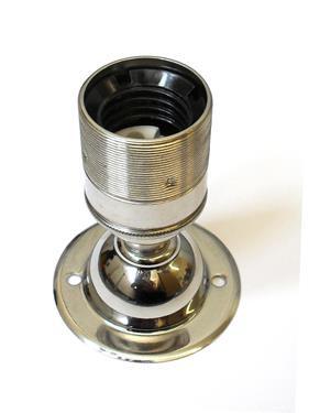 05427 - Battenholder ES Nickel Domed 65mm Ø - Lampfix - sparks-warehouse