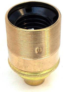 05586 - Continental Lampholder ½" ES Brass Threaded Skirt