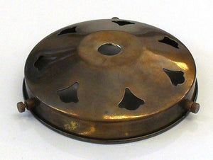 05658 4¼" Antique Brass Gallery 10mm hole - Lampfix - Sparks Warehouse
