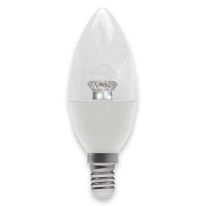 Bell 60506 2.1W LED Candle Clear - SES 2700K 250lm