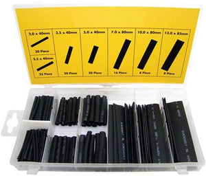 05931 - Heat Shrink Black 127pc Assortment - LampFix - sparks-warehouse
