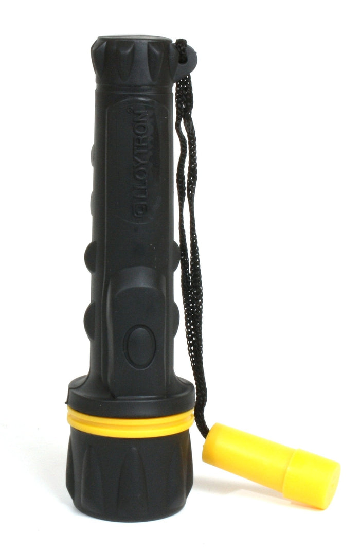 09134 Rubber Torch LED - takes 2 x AA Batteries