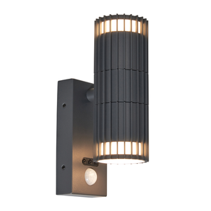 Forum Lighting Zink Muto 2 Light GU10 Up & Down WL w PIR IP65 Anth - ZN-44263-ANTH - Anthracite