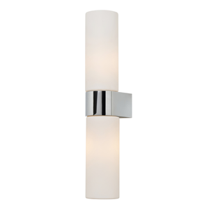Forum Lighting Spa Cuco 2 x G9 Wall Light IP44 Chr/Opal - SPA-44384-CHR - chrome