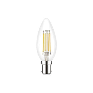 Integral LED Omni Filament Candle Bulb B15 470Lm 3.4W 4000K Dimmable 330 Beam Clear Full Glass  - ILCANDB15DE078