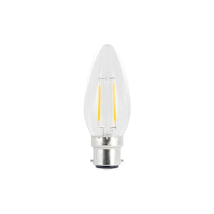 Integral LED Omni Filament Candle Bulb B22 250Lm 2.0W 4000K Non-Dimm 320 Beam Clear Integral  - ILCANDB22NE070