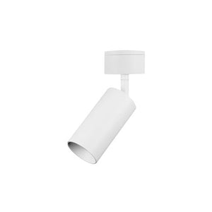 Integral LED Accentplus Spotlight S2 65Mm Diameter 130Mm Length Gu10 Led Base Surface Mounted Adjustable White Finish  - ILNEV020
