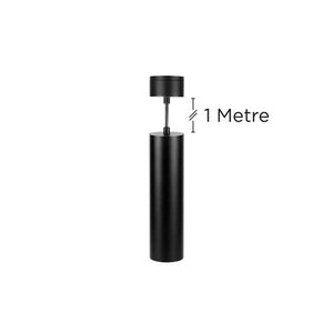 Integral LED Accentplus Spotlight S2 65Mm Diameter 235Mm Length Gu10 Led Base Surface Mounted Suspended Pendant 1M Cable Black Finish  - ILNEV018