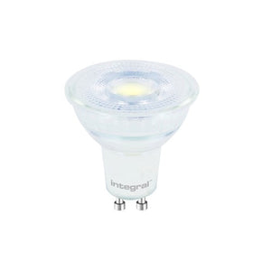 Integral LED Glass Gu10 5 Pack 450Lm 5.6W 4000K Dimmable 36 Beam Integral  - ILGU10DE087-5