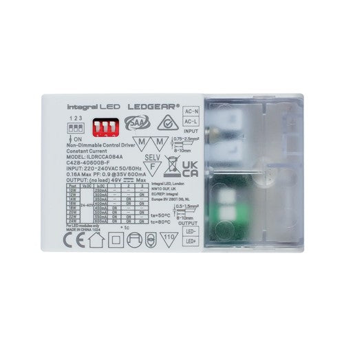 Integral LED Constant Current Compact Driver Adjustable Output 10-24W ...