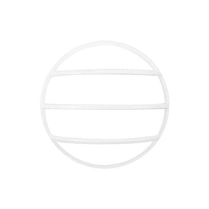 Integral LED Tough Shell Compact Bulkhead 215Mm Dia White Circular Louvre Accessory  - ILBHPA010