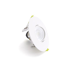 Integral LED Evofire Tiltable Fire Rated Downlight Ip20 70-100Mm Cutout 110Mm Dia White Round Integral  - ILDLFR70K182