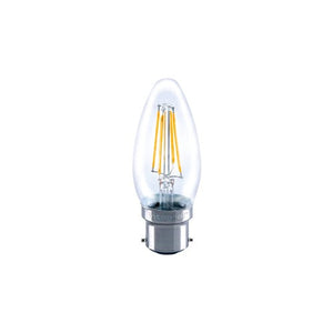 Integral LED Omni Filament Candle Bulb B22 470Lm 4.2W 2700K Non-Dimm 320 Beam Clear Integral  - ILCANDB22NC035