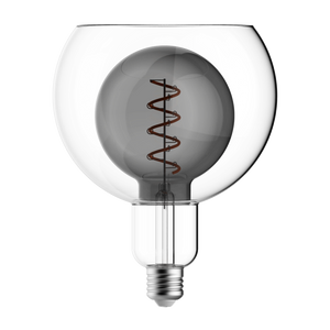 Crompton 21983 LED Decorative Nucleus Globe G125 Smoke 4.5W 1800K ES-E27