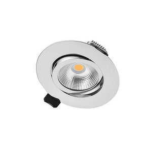 Integral LED Ultra Slim Tiltable Downlight 65Mm Cutout 6.5W 670Lm 103Lm/W 4000K 36 Beam Dimmable Polished Chrome Integral  - ILDL65L008