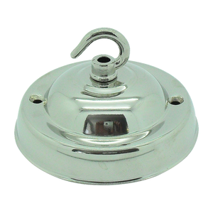 05473 - Ceiling Hook-plate Large Polished Nickel 4¼” Lampfix - Sparks Warehouse