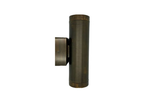 09081 - Solid Brass Navigator Up Down Wall Light - Antique Brass Navigator Range of Marine Bulkheads Lampfix - Sparks Warehouse