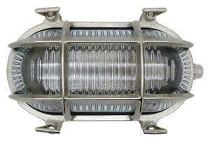 09304 Small IP64 Solid Brass Bulkhead - Satin Nickel Navigator Range of Marine Bulkheads Lampfix - Sparks Warehouse