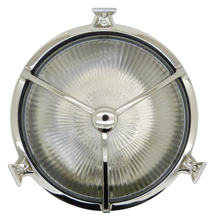 09708 – Navigator Solid Brass Large Trident Porthole Bulkhead – Mirror  Nickel
