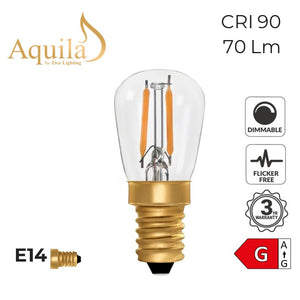 Zico Pygmy ST26 Clear 1W 2200K E14 Light Bulb Dimmable