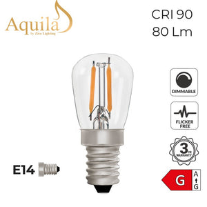 Zico Pygmy ST26 Clear 1W 2700K E14 Light Bulb Dimmable